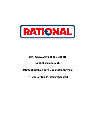 Thumbnail Rational AG
 Financial Statement 2025