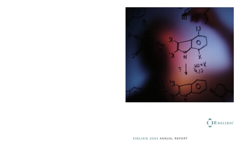 Thumbnail Exelixis Annual Report 2001