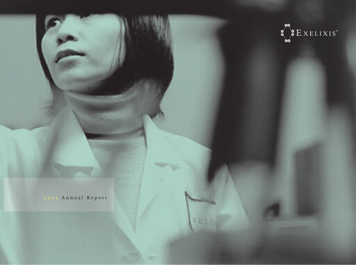 Thumbnail Exelixis Annual Report 2003