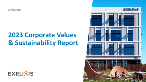 Thumbnail Exelixis Sustainability Report 2023