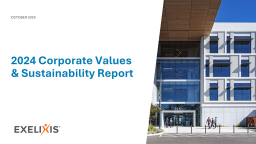 Thumbnail Exelixis Sustainability Report 2024