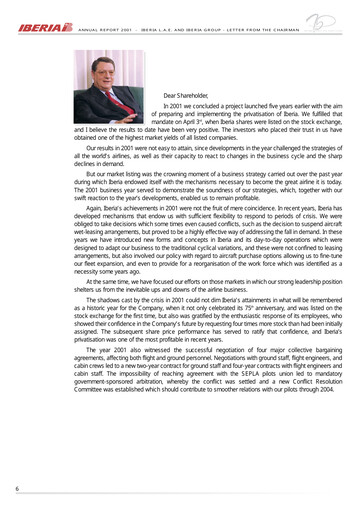 Thumbnail International Consolidated Airlines Annual Report 2001