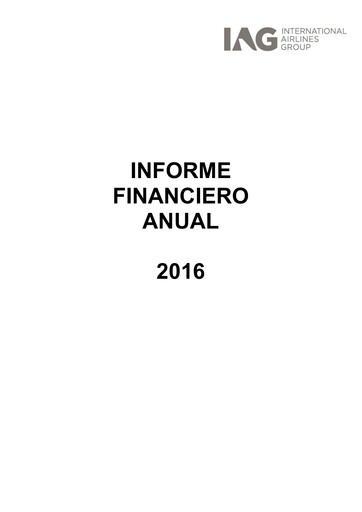 Thumbnail International Consolidated Airlines Financial Report 2016