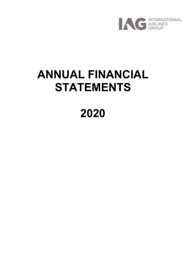Thumbnail International Consolidated Airlines Financial Statement 2020