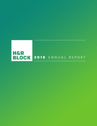 Thumbnail H&R Block
 Annual Report 2018