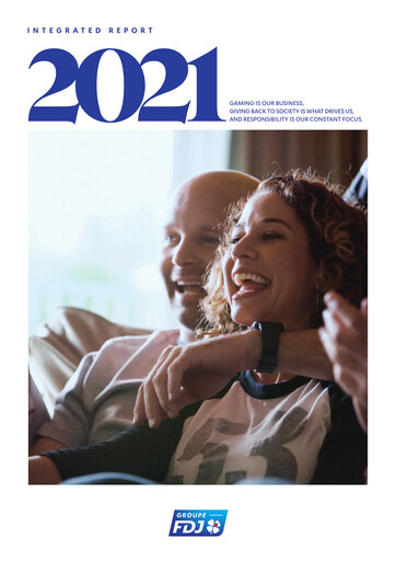 Thumbnail Française des Jeux
 Annual Report 2021