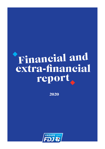 Thumbnail Française des Jeux
 Financial Report 2020