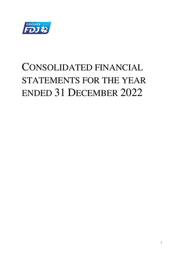 Thumbnail Française des Jeux
 Financial Statement 2022