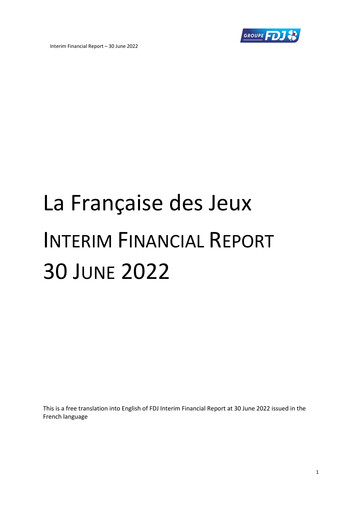 Thumbnail Française des Jeux
 Half-year Report 2022
