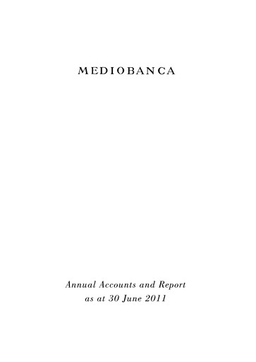 Thumbnail Mediobanca Annual Report 2010-2011