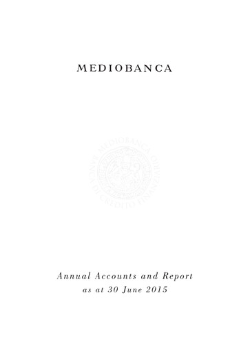 Thumbnail Mediobanca Annual Report 2014-2015