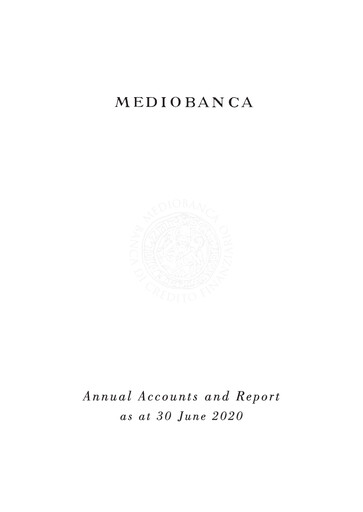 Thumbnail Mediobanca Annual Report 2019-2020