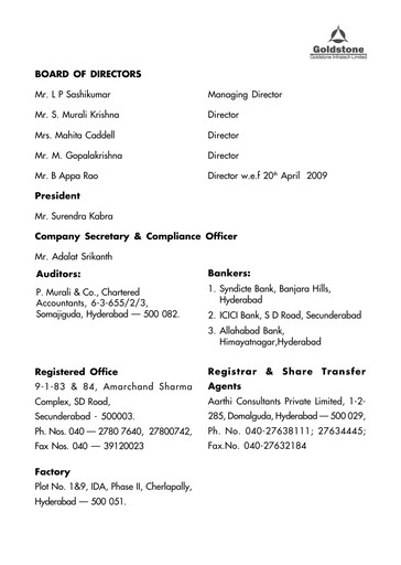 Thumbnail Olectra Greentech Annual Report 2008-2009