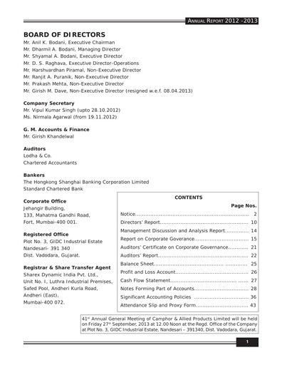 Vorschaubild Oriental Aromatics
 Jahresbericht 2012-2013