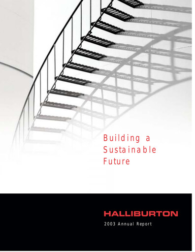 Thumbnail Halliburton Annual Report 2003