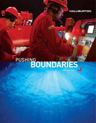 Thumbnail Halliburton Annual Report 2009