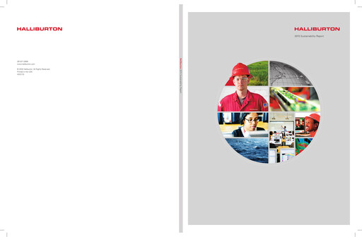 Thumbnail Halliburton Sustainability Report 2015