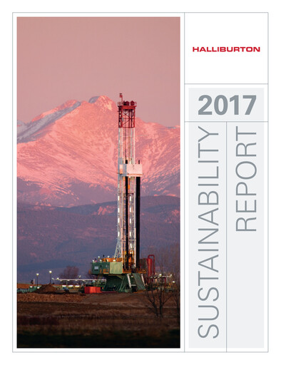 Thumbnail Halliburton Sustainability Report 2017