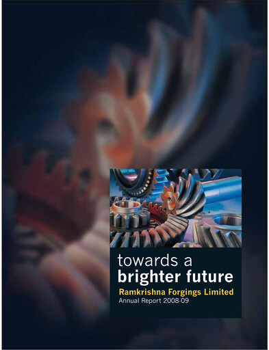 Thumbnail Ramkrishna Forgings Annual Report 2008-2009