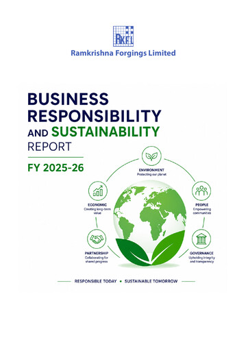Thumbnail Ramkrishna Forgings Sustainability Report 2025-2026