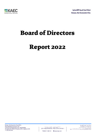 Miniature Emaar The Economic City Rapport annuel 2022