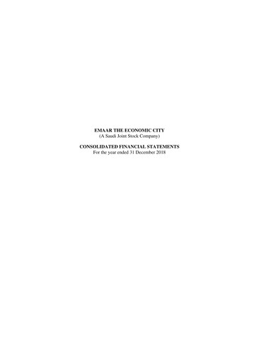 Thumbnail Emaar The Economic City Financial Statement 2018