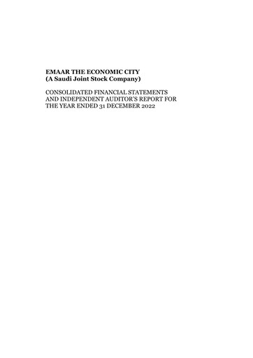 Thumbnail Emaar The Economic City Financial Statement 2022