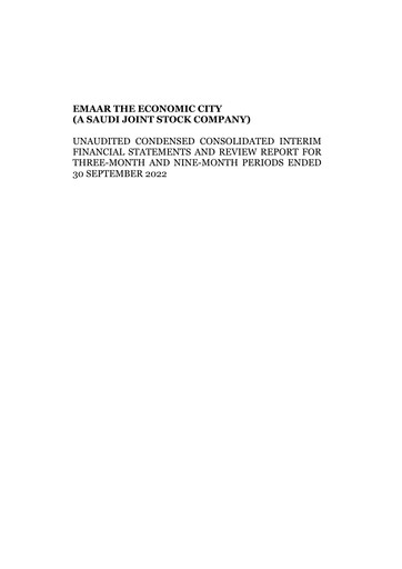 Thumbnail Emaar The Economic City Quarterly Report 2022-q3