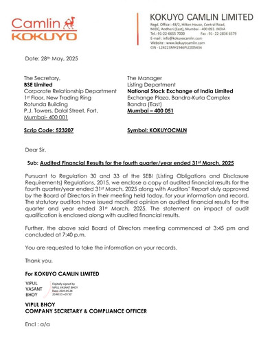 Thumbnail Kokuyo Camlin
 Quarterly Report 2025-q4