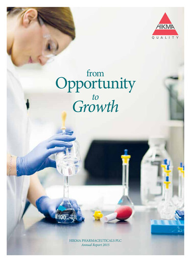 Thumbnail Hikma Pharmaceuticals
 Annual Report 2015