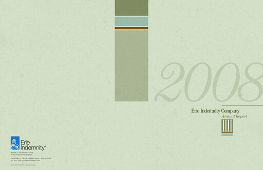 Vorschaubild Erie Indemnity Jahresbericht 2008
