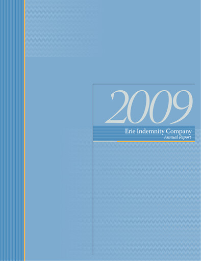 Vorschaubild Erie Indemnity Jahresbericht 2009