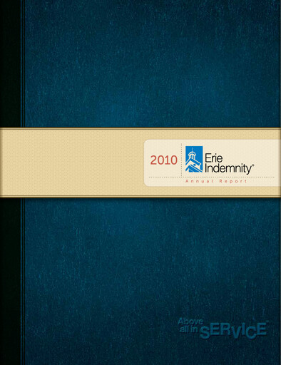 Vorschaubild Erie Indemnity Jahresbericht 2010