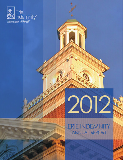 Vorschaubild Erie Indemnity Jahresbericht 2012