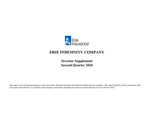 Thumbnail Erie Indemnity Quarterly Report 2026-q2