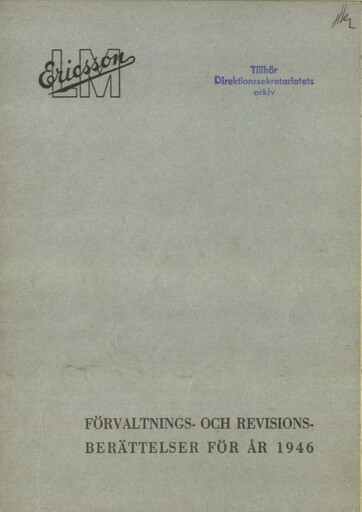 Thumbnail Ericsson Annual Report 1946