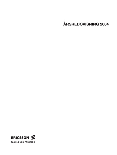 Thumbnail Ericsson Annual Report 2004