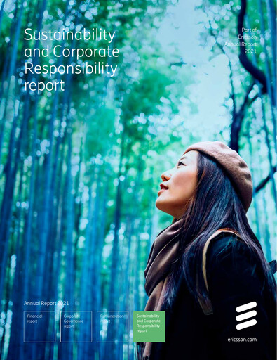 Thumbnail Ericsson Sustainability Report 2021