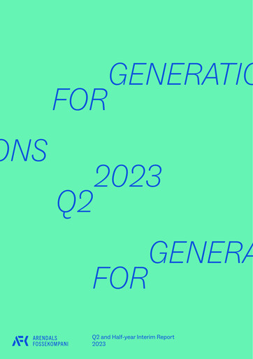 Thumbnail Arendals Fossekompani Half-year Report 2023-h1