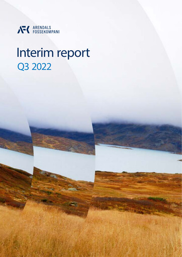 Thumbnail Arendals Fossekompani Quarterly Report 2022-q3