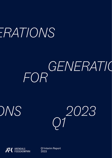 Thumbnail Arendals Fossekompani Quarterly Report 2023-q1
