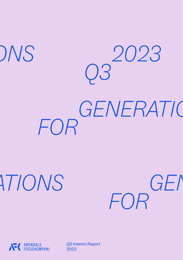 Thumbnail Arendals Fossekompani Quarterly Report 2023-q3