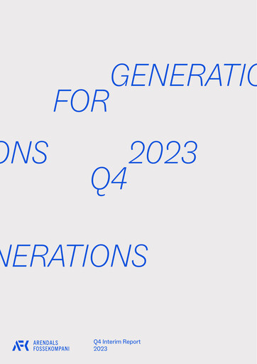 Thumbnail Arendals Fossekompani Quarterly Report 2023-q4
