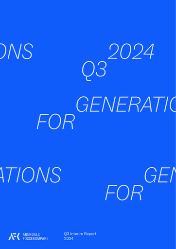 Thumbnail Arendals Fossekompani Quarterly Report 2024-q3