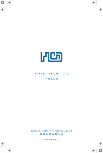 Thumbnail Harbour Centre Development Half-year Report 2013-h1
