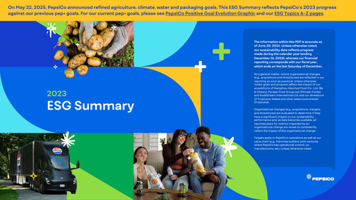Thumbnail Pepsico ESG Report 2023