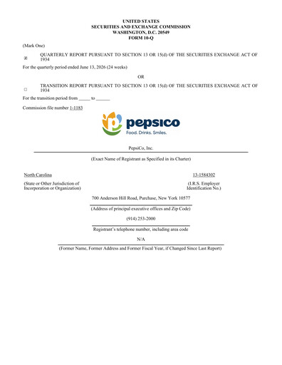Thumbnail Pepsico Quarterly Report 2026-q2