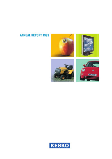 Thumbnail Kesko
 Annual Report 1999