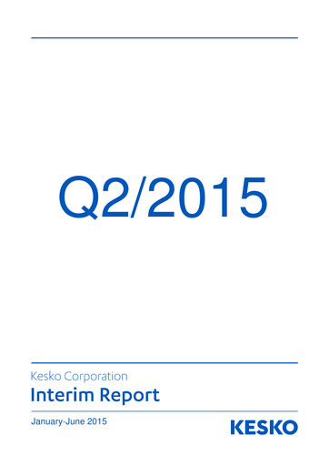 Thumbnail Kesko
 Half-year Report 2015-h1