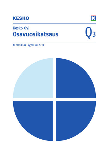 Miniature Kesko
 Rapport trimestriel 2010-q3